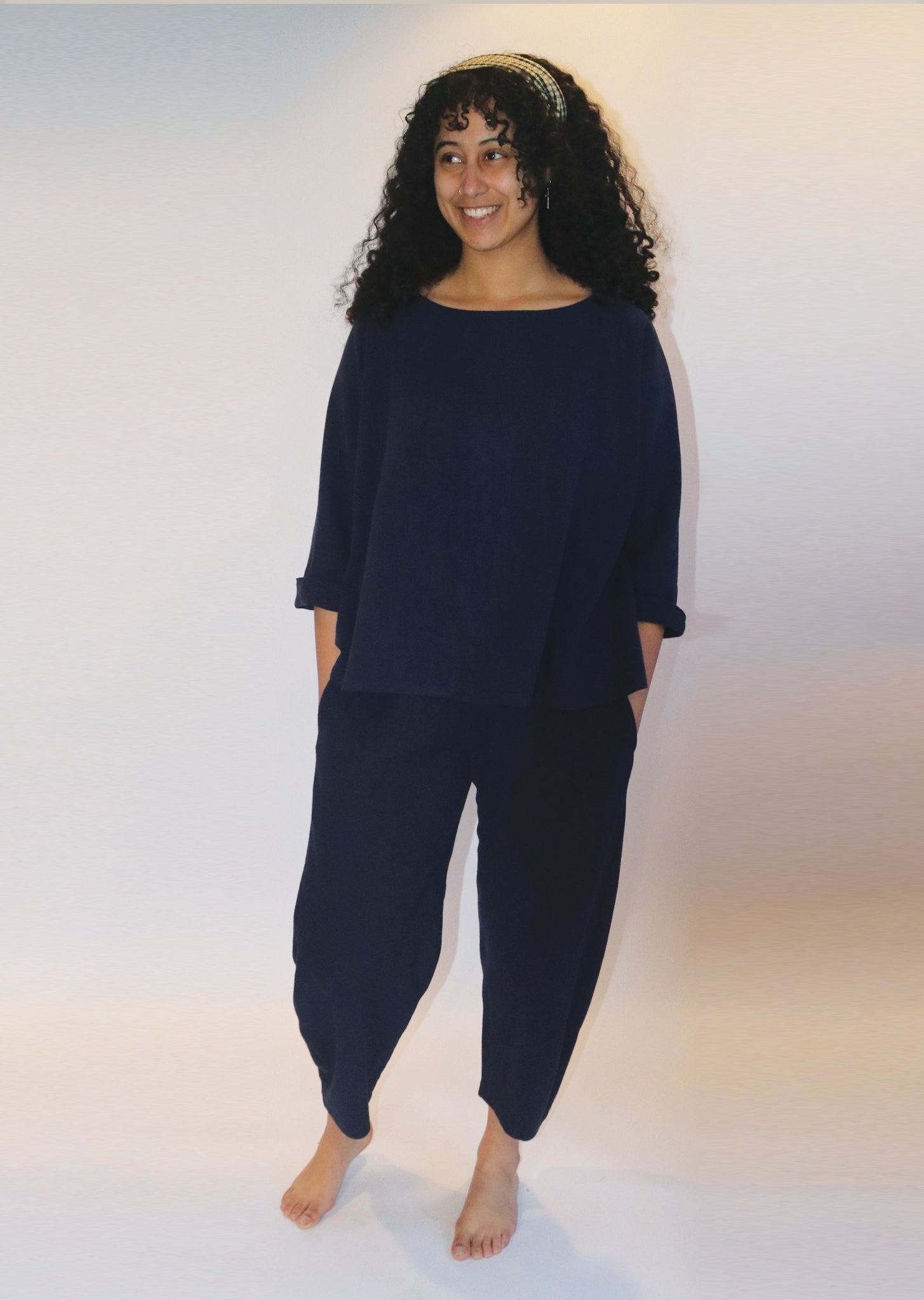 Bob Trousers Stonewashed Linen