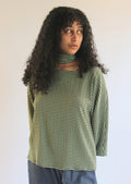 Dora Blouse in Gingham Seesucker