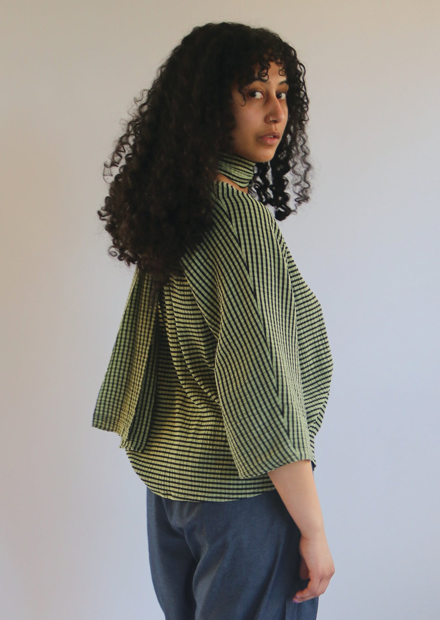 Dora Blouse Seesucker Gingham