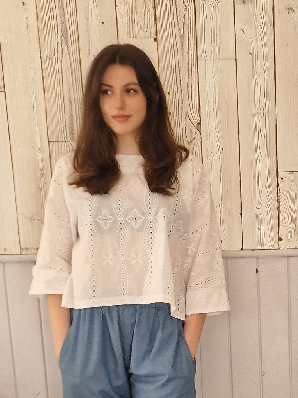 Dora Blouse Embroidered Cotton