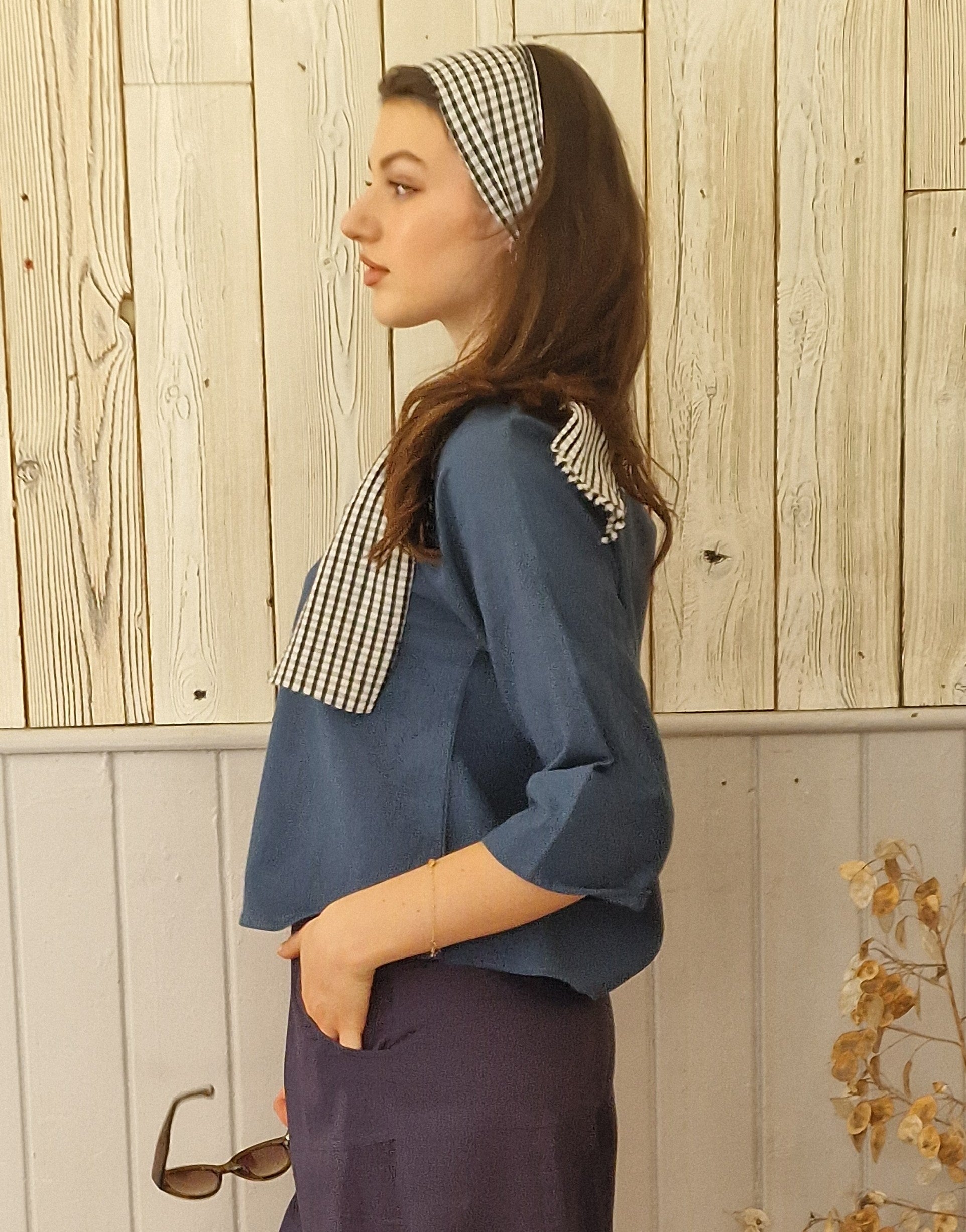 Dora Blouse in Cotton/Linen