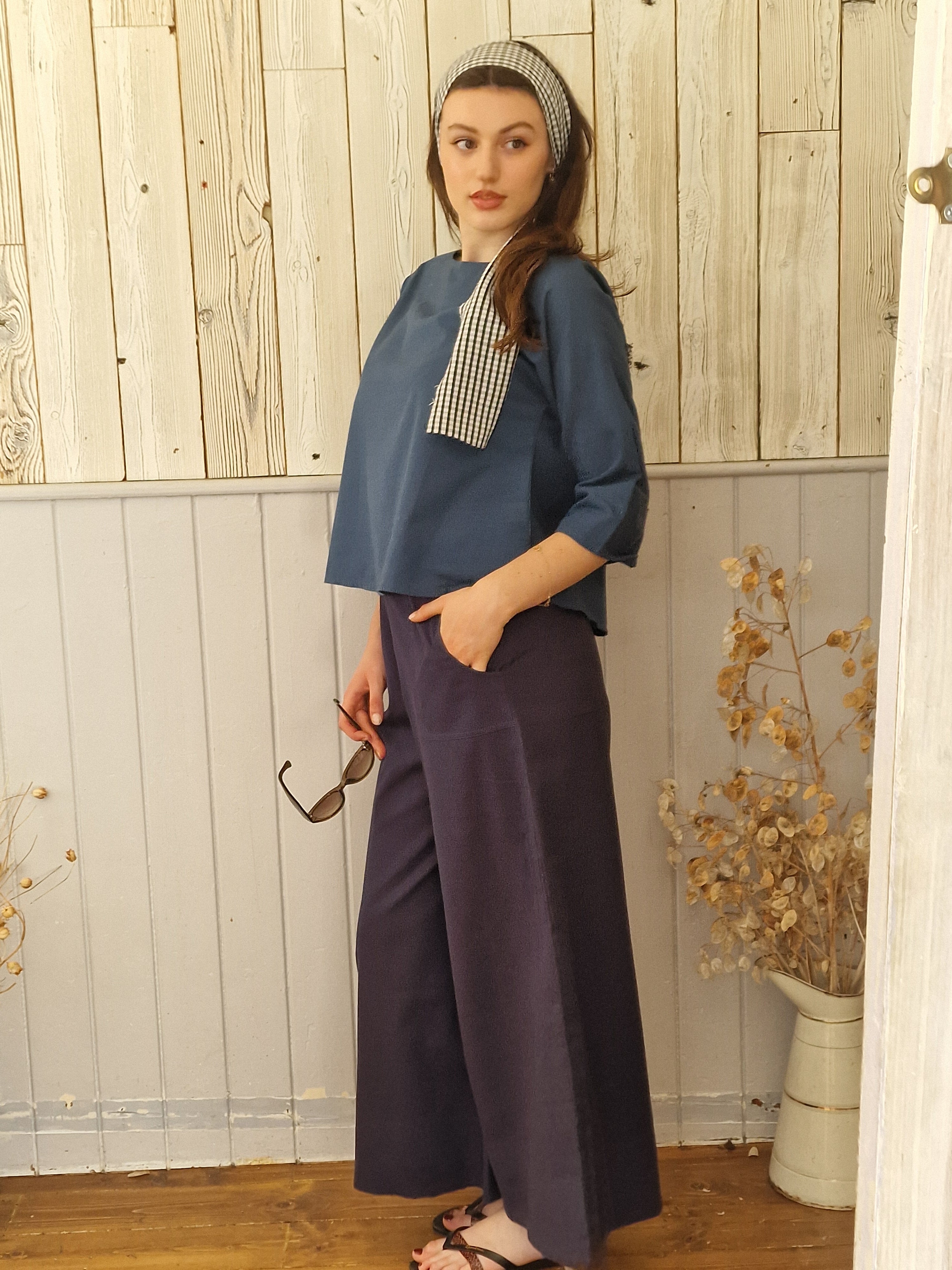 Dora Blouse in Cotton/Linen