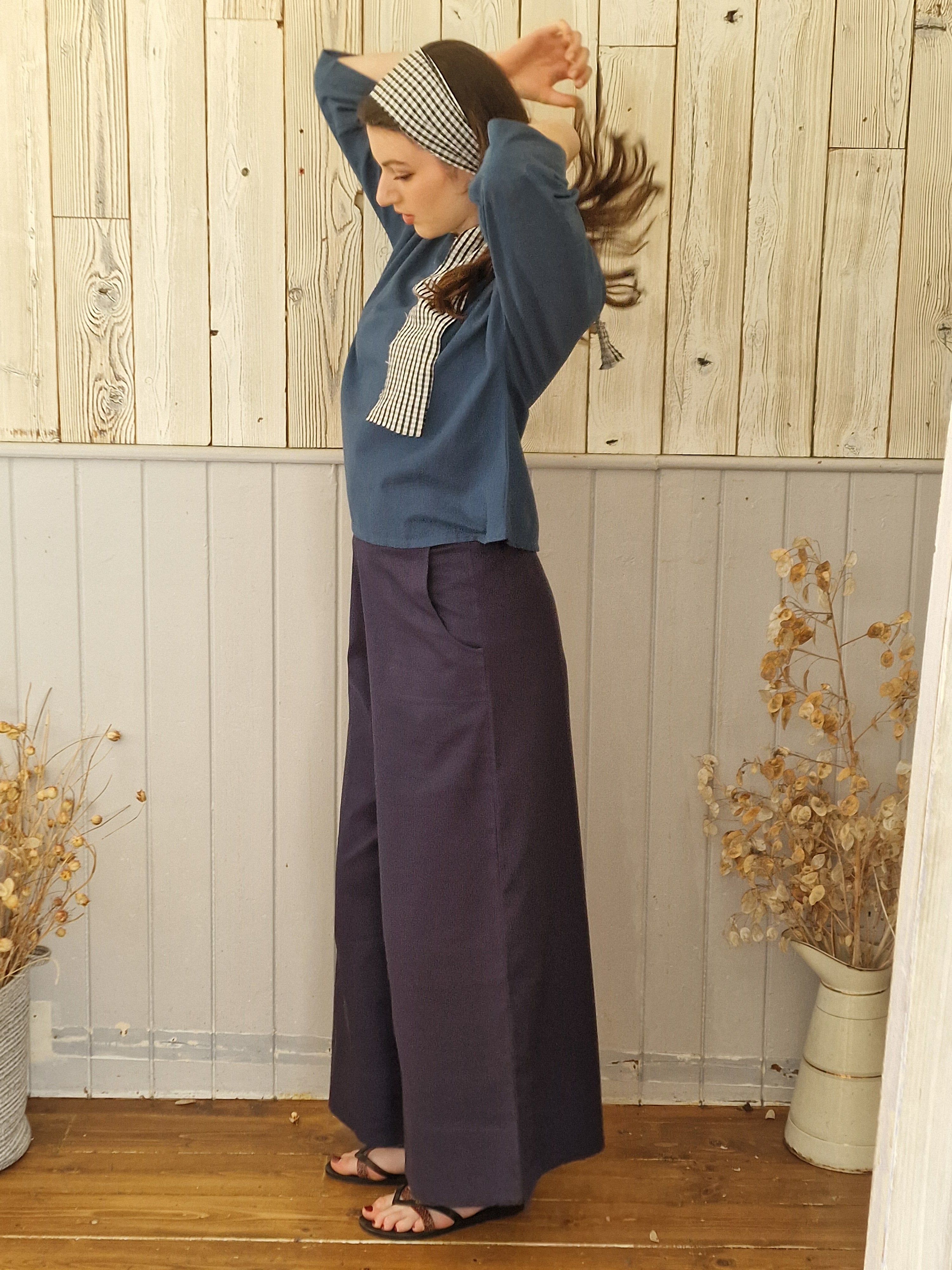 Dora Blouse in Cotton/Linen
