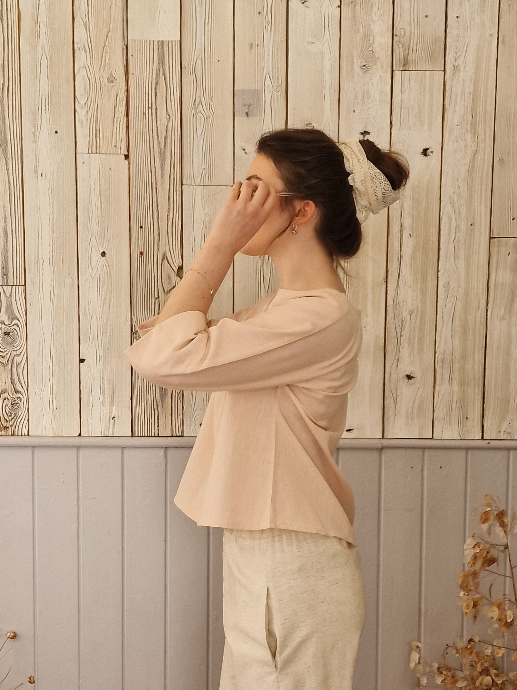 Dora Blouse Linen & Cotton
