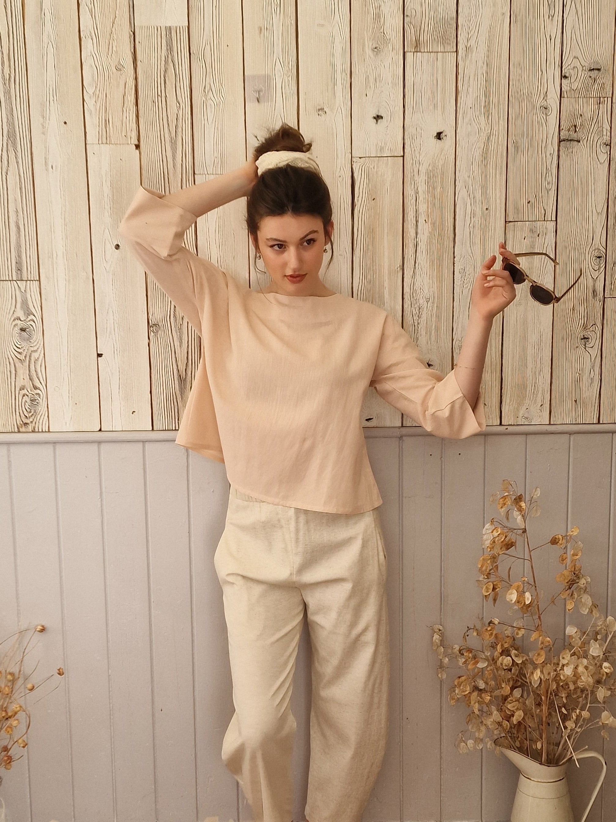 Dora Blouse Linen & Cotton