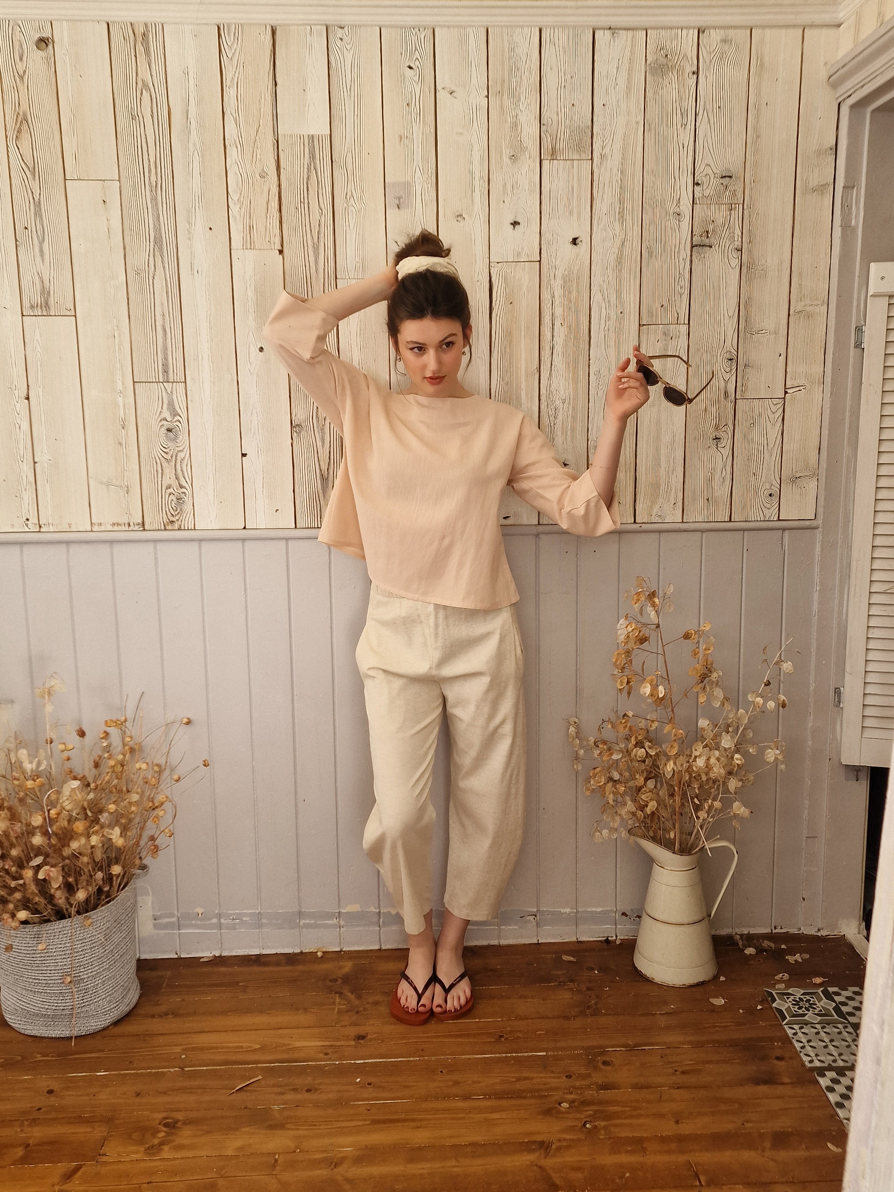 Dora Blouse Linen & Cotton