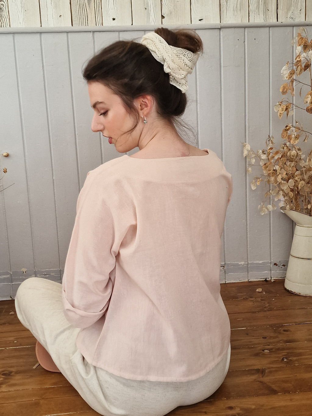 Dora Blouse Linen & Cotton