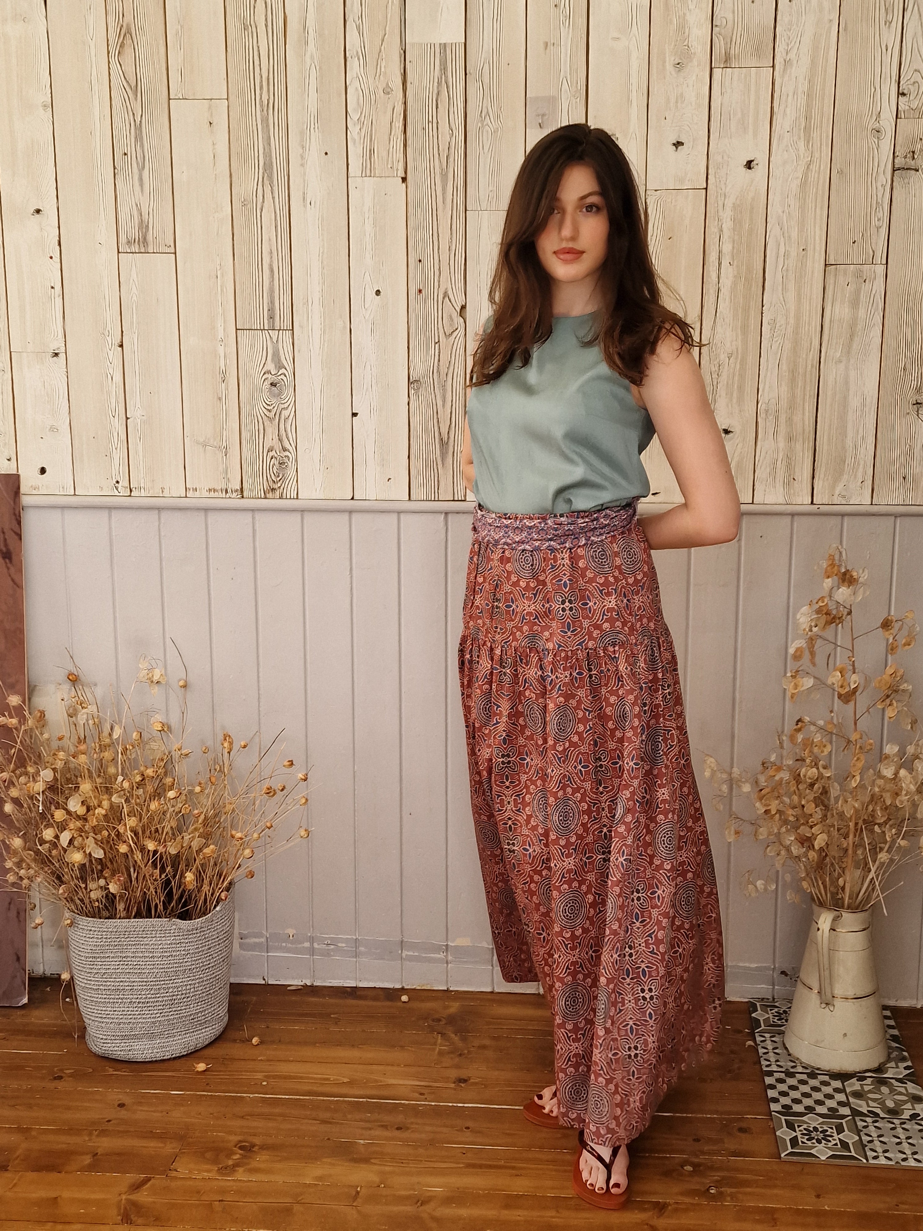 Anna Skirt Blockprint
