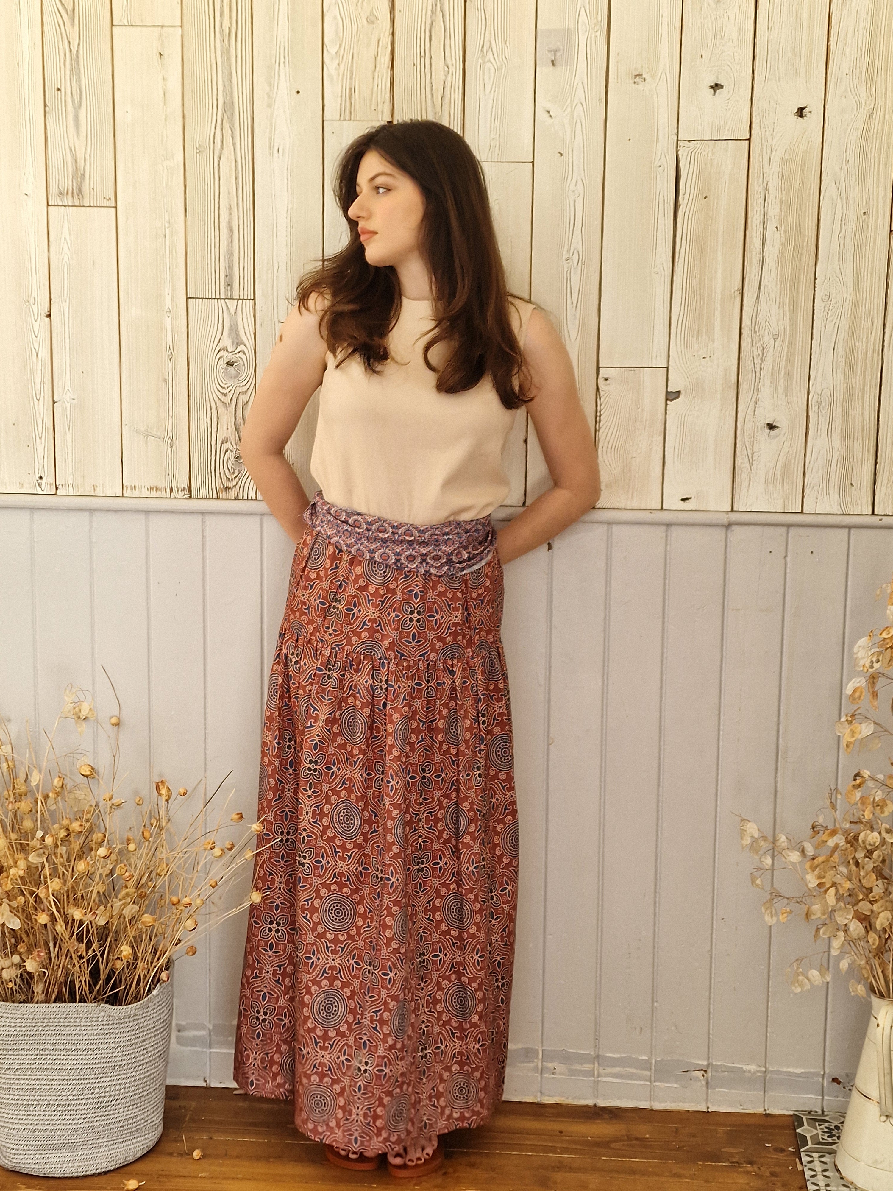 Anna Skirt Blockprint
