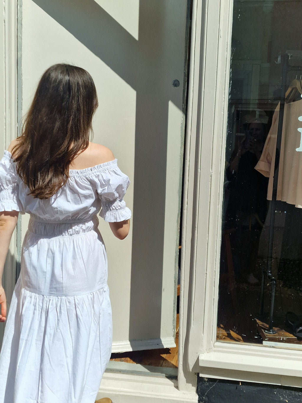 Olive Dress in Crinkle Cotton