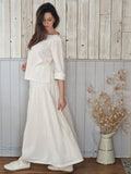 Anna Skirt in Cotton Linen Natural