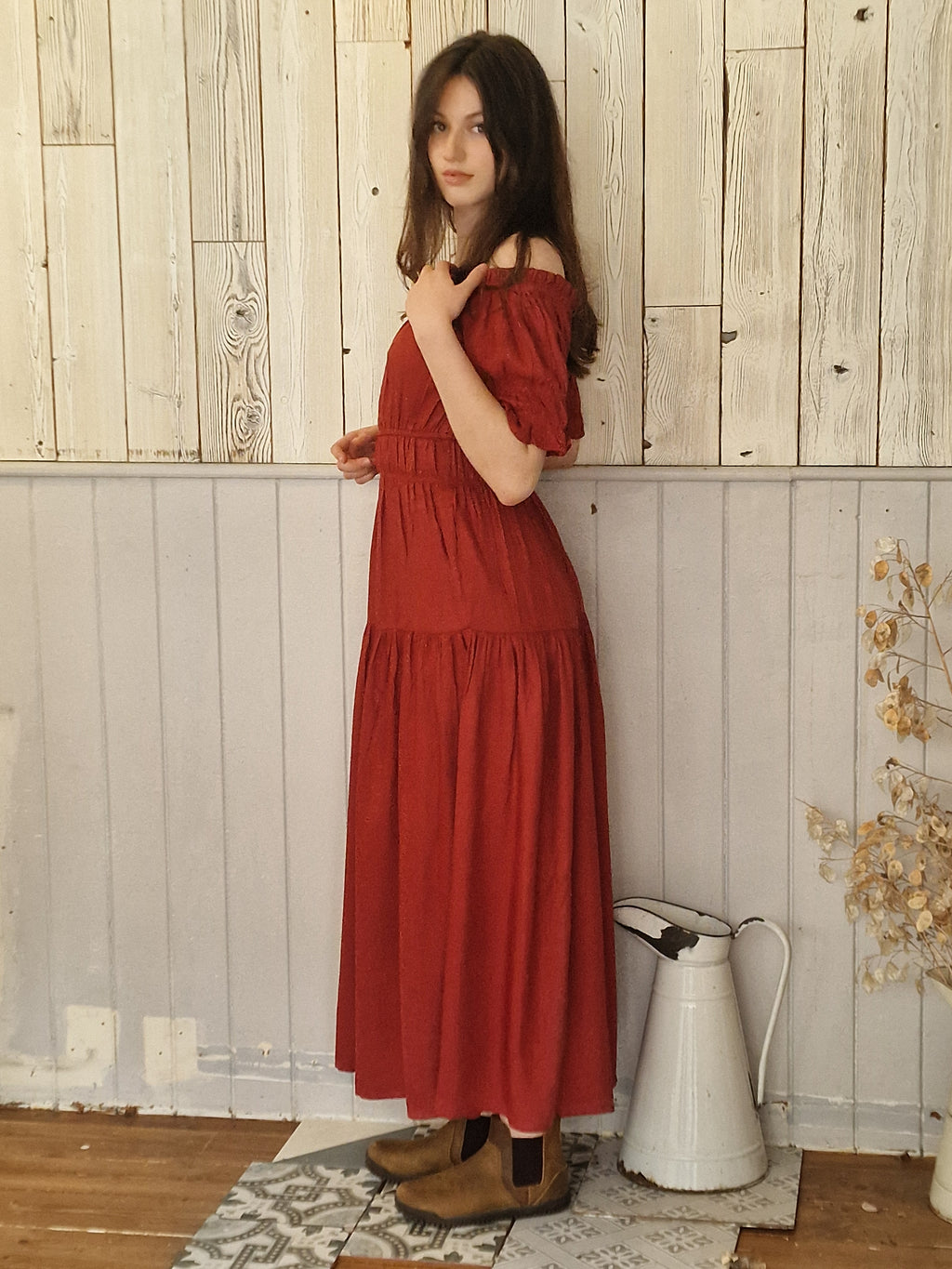 Olive Dress in Tencel