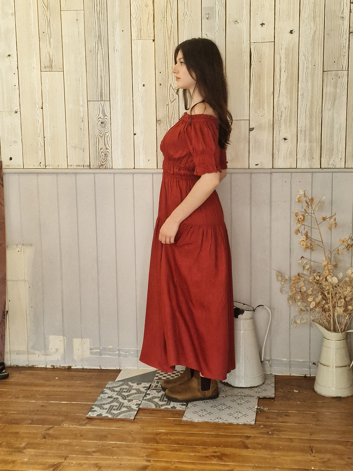 Olive Dress in Tencel