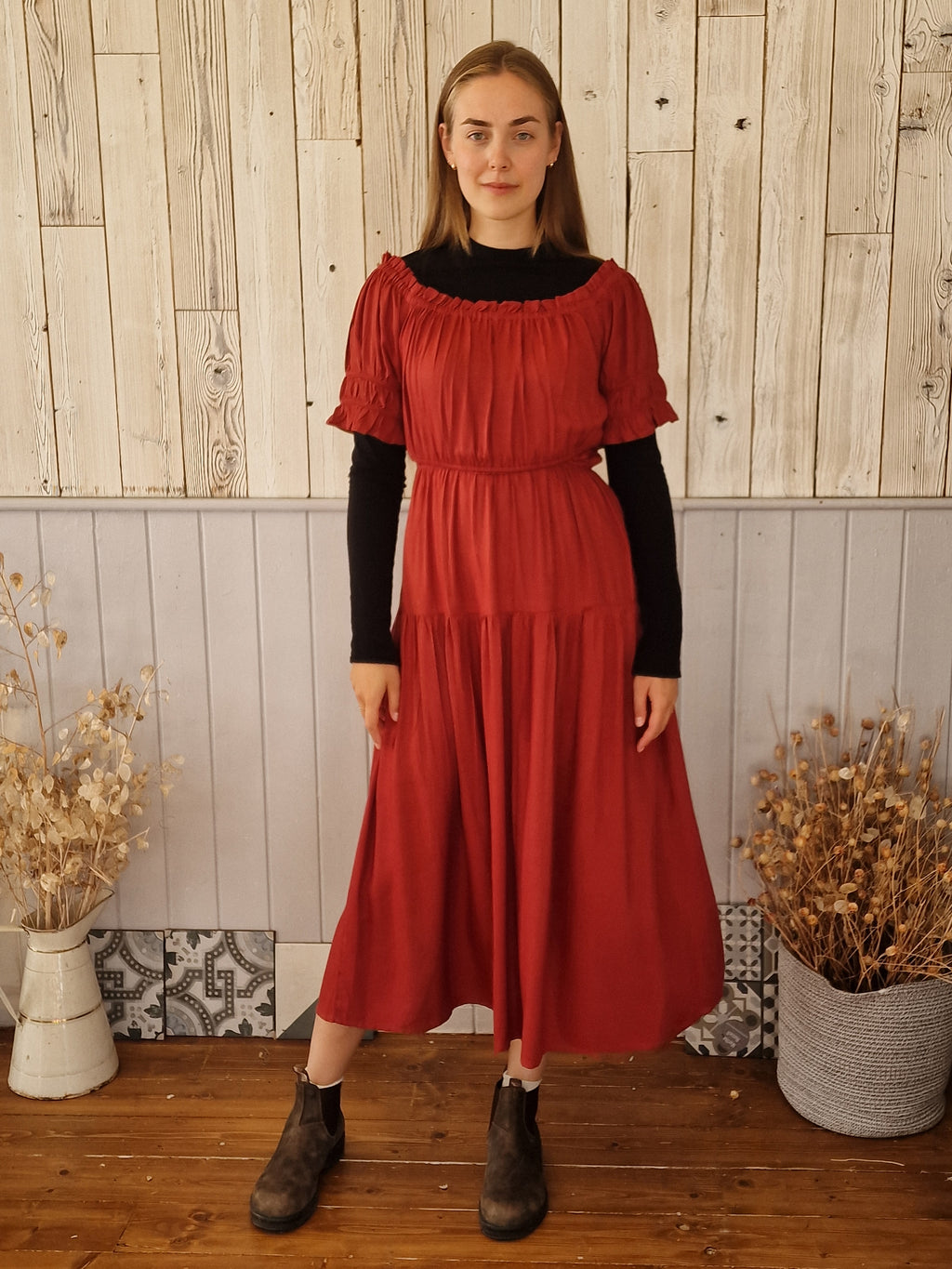 Olive Dress in Tencel