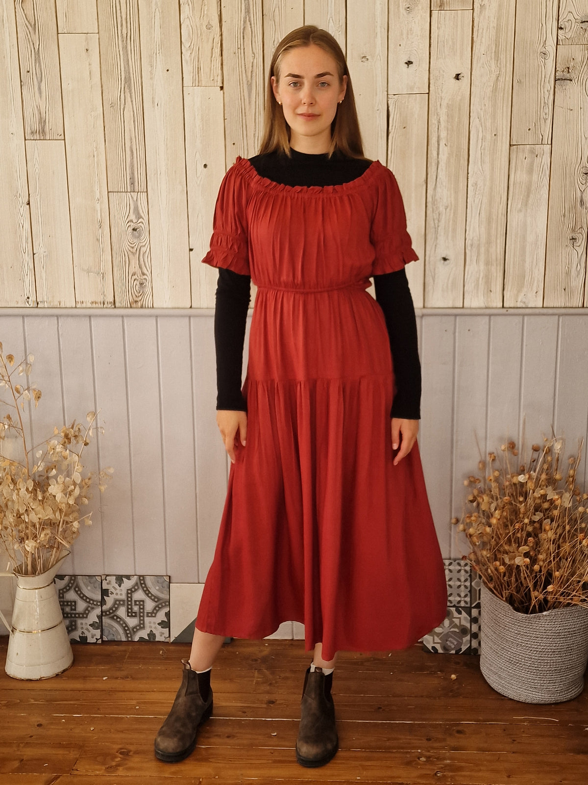 Olive Dress in Tencel