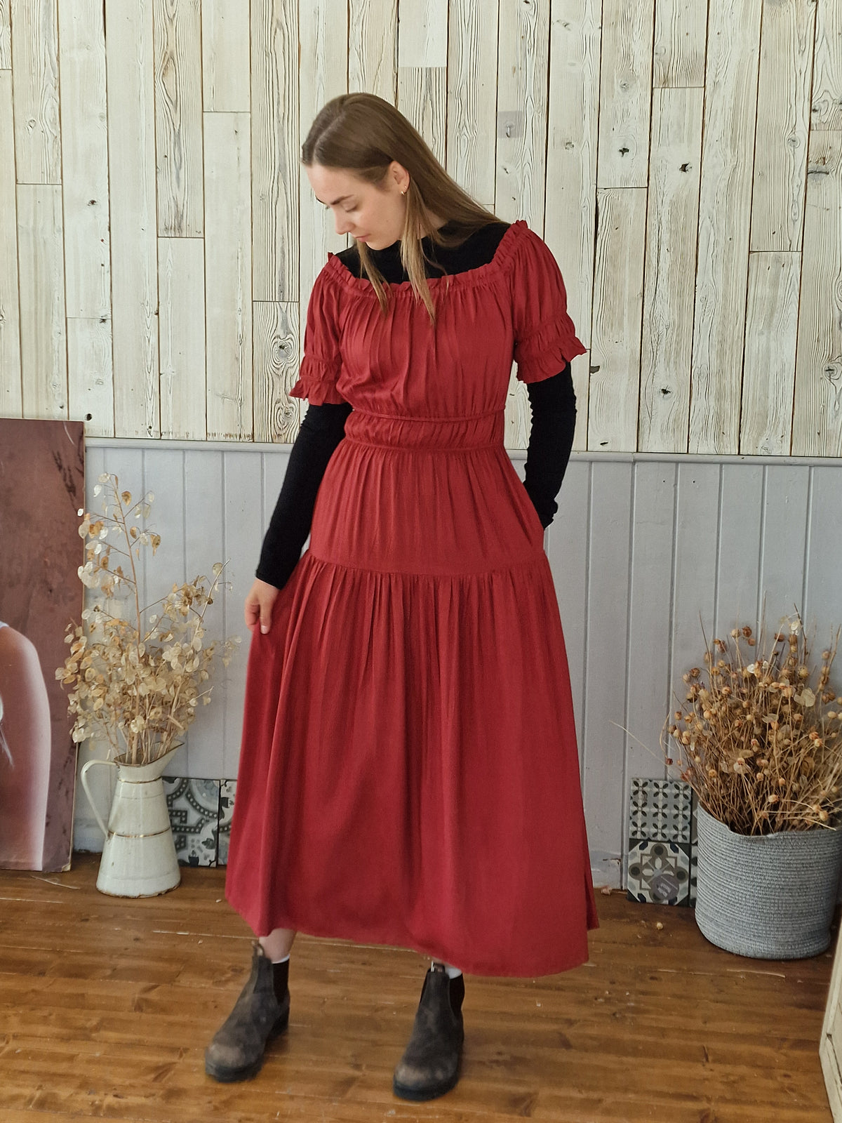 Olive Dress in Tencel