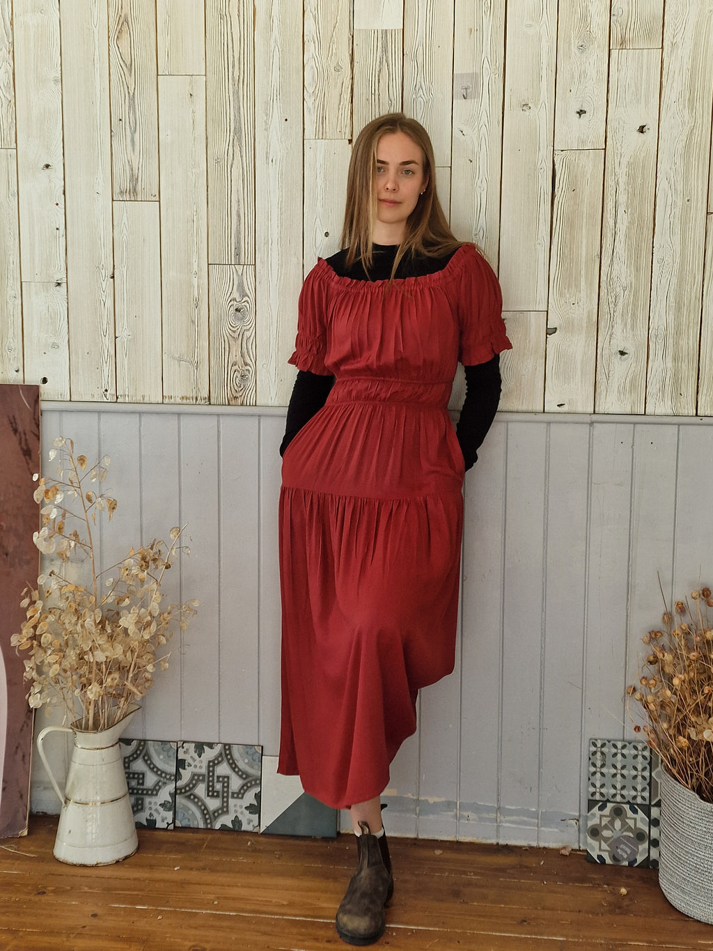 Olive Dress in Tencel