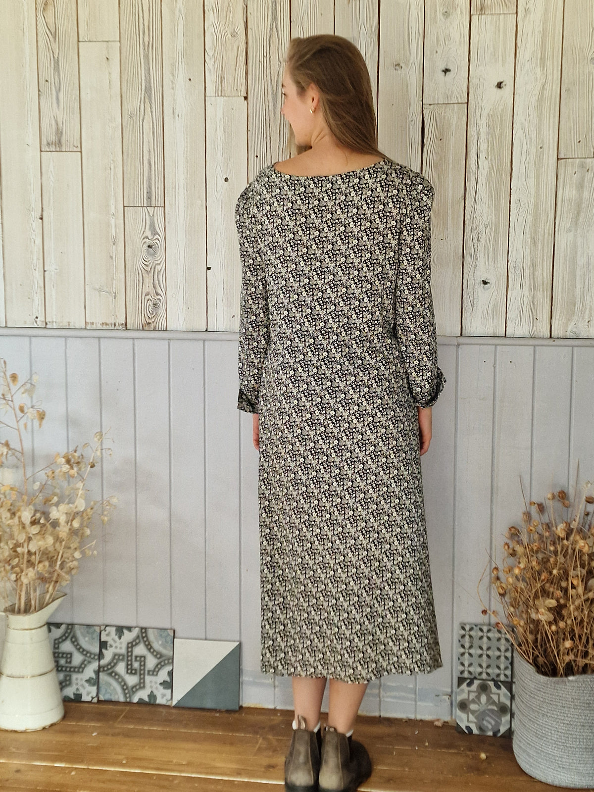 Martha Round Neck in Daisey print