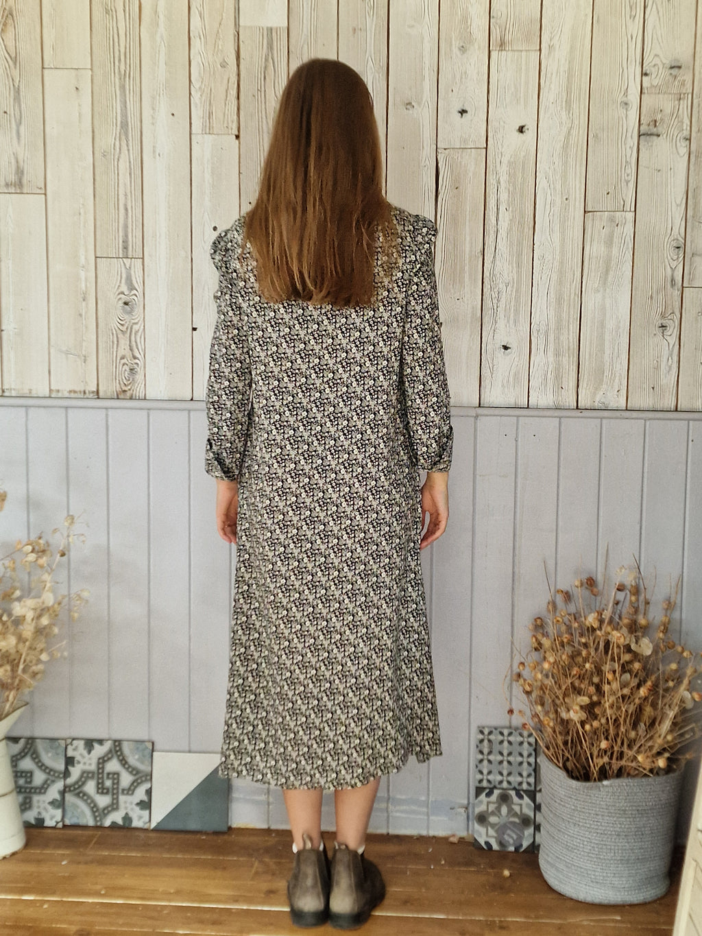 Martha Round Neck in Daisey print
