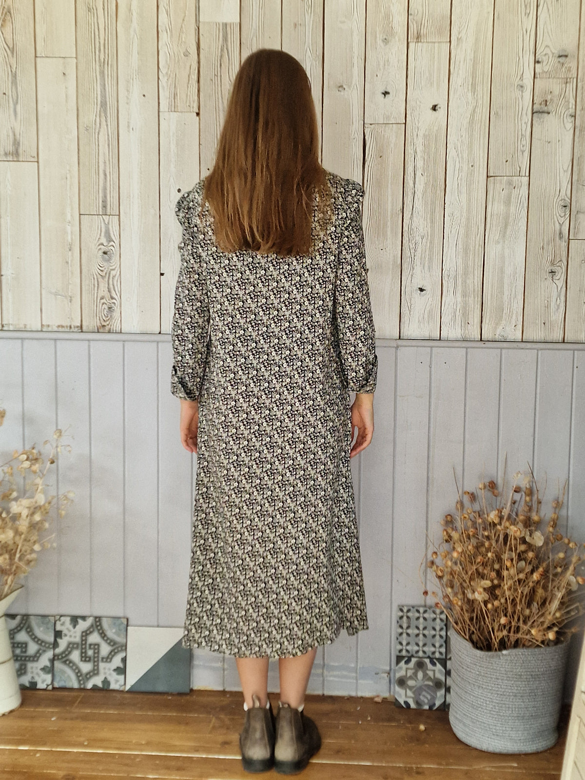 Martha Round Neck in Daisey print
