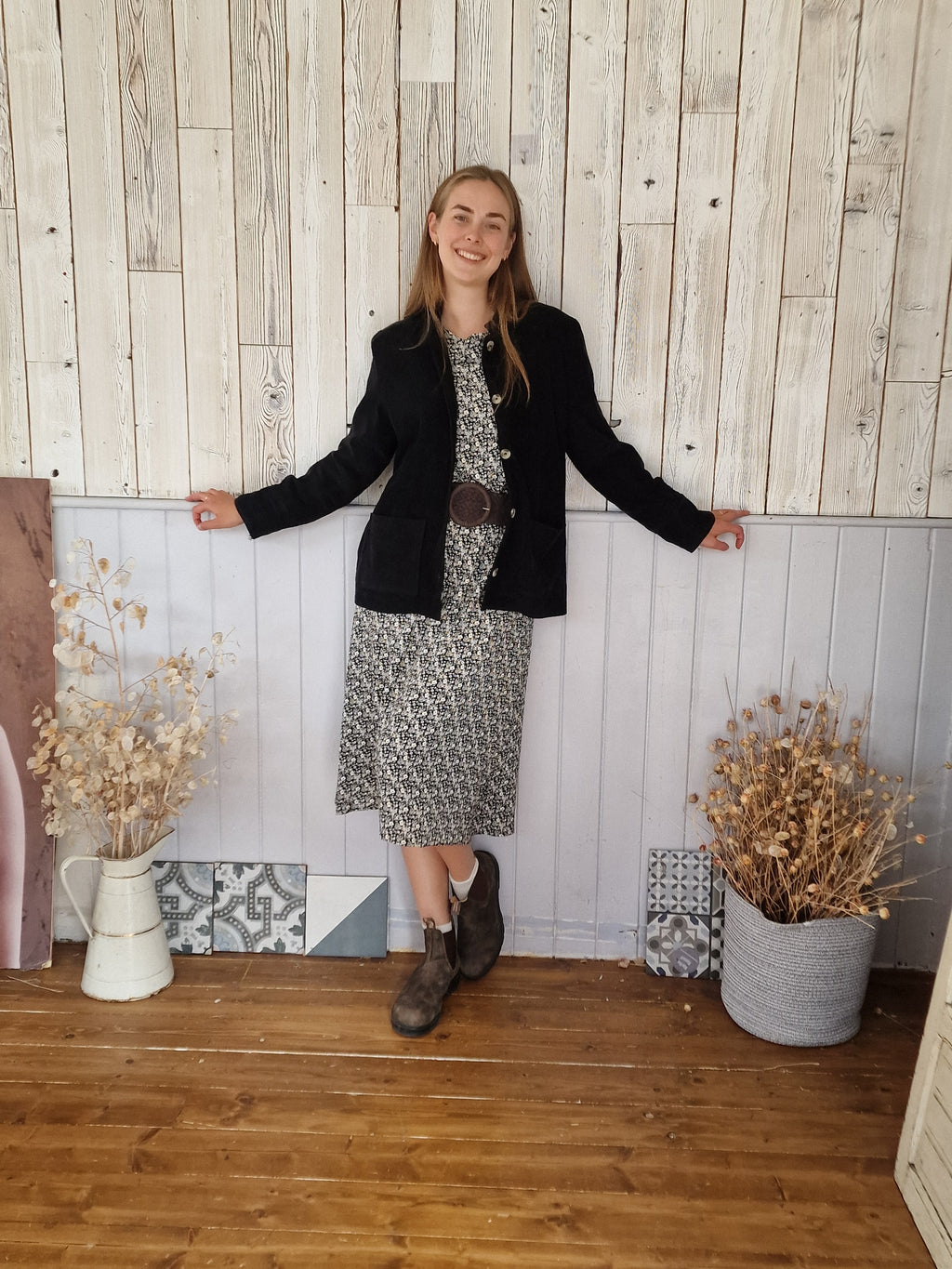 Martha Round Neck in Daisey print